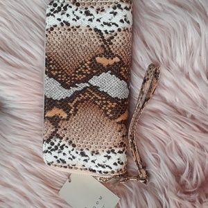 New Listing!! Brand New A NEW DAY Snakeskin DOUBLE WALLET